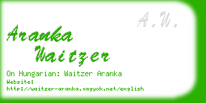 aranka waitzer business card